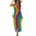 thumbnail image 1 of Robe Maxi Robe Retéo Spirales Psychédéliques Vêtements de Rue Boho Longues Robes Taille Haute Vêtements Oversize, 1 of 5