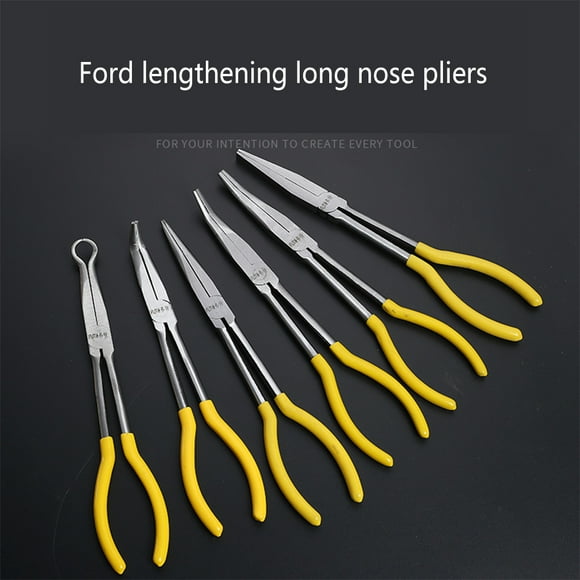 Pince à Long Nez Petite Pince en Métal Coupe-Ongles Artisanat Outil Portatif Antidérapant Ciseaux Professionnels Fournitures pour la Maison 11 Pouces/long Nez