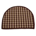 thumbnail image 1 of Mr. MJs Trading AG-66295 Floor Mat, D Shape - Berry Burgundy Check, 1 of 1