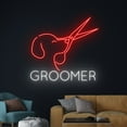 thumbnail image 3 of Handmadetneonsign Groomer Led Sign, Grooming Neon Sign, Groom Led Light, Pet Neon Light, Animals, 3 of 5