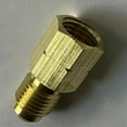 thumbnail image 3 of R32 R454B Brass Adapter,1/4" Female to 1/4" Male Reverse Thread Adapter,Zero-Leak Gas Connector for Refrigerant Tanks,Heavy Duty Quick Connect Fittings for R32 R454B Refrigerant Tanks, 3 of 6