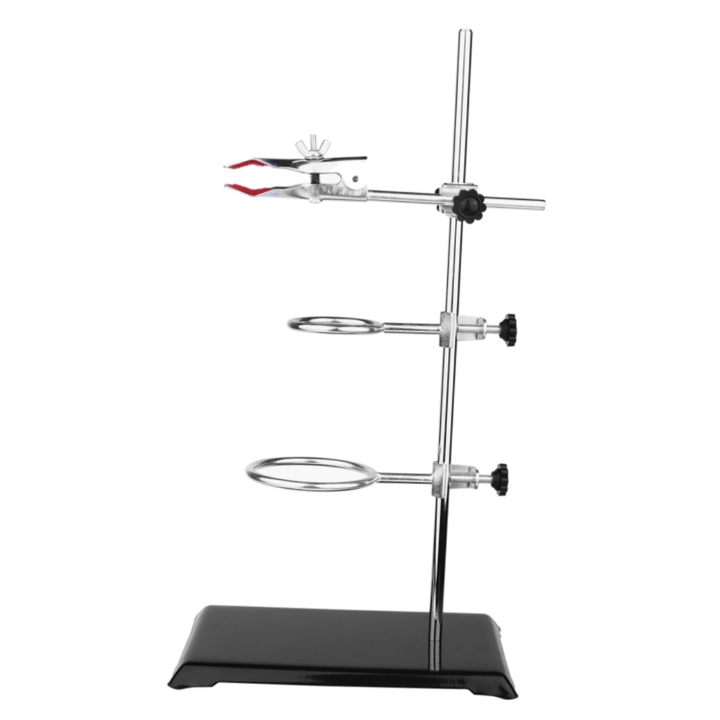 HOMEMAXS Laboratory Metal Rack Lab Metalware Lab Flask Clamp Funnel Stand Laboratory Clamp Stand