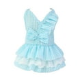 thumbnail image 2 of Pet Dress Robe Douce Confortable en Coton avec Joli Nœud Papillon pour Chien Princesse Dress Chiot Jupe pour le Printemps, 2 of 8