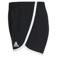 thumbnail image 3 of adidas Girls' Elastic Waistband Retro Woven Gym Shorts, New Black, 3 of 4