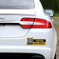 thumbnail image 7 of WIRESTER Caution New Driver Removable and Reusable Car Magnet Sticker Sign Reflective Vehicle Safety Sign for Student Drivers, 9.3 x 3.8" - New Driver Raccoon, 7 of 7