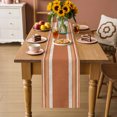 thumbnail image 4 of Table Runners 120 Inches Long Dress Scarves, Vintage Burnt Orange Striped Farmhouse Coffee/Dining/Kitchen Table Decor Table Runner for Living Room, Farmhouse Modern Stripes Boho 13x120 Inch, 4 of 9
