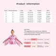thumbnail image 2 of iiniim Girls Shiny Metallic Fringe Jacket Long Sleeve Sparkly Dance Tassel Jacket Coat Hip Hop Jazz Clothes Blue 16, 2 of 6