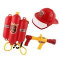 thumbnail image 2 of Juego de juguetes de agua con pulverizador de bomberos para niños, juego de simulación, pulverizador de agua de verano 2 piezas, 2 of 9
