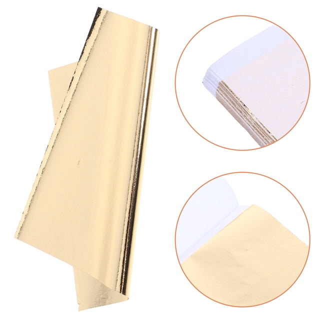 unbranded 100Ud Láminas De Papel Dorado Para Manualidades Con Color Vibrante Y Alto