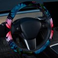 thumbnail image 2 of Flower Butterfly 14.5 Inch Printing PVC Leather Car Steering Wheel Cover Auto Accessories, 2 of 6