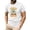 White, variant on Men's St. Patrick's Day Lucky Clover Graphic Crew Neck Short Sleeve T Shirt