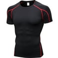 thumbnail image 4 of AURIGATE Men's Tight-Fitting Fitness Sports Running Training Short-Sleeved T-Shirt, 4 of 5