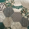 thumbnail image 4 of Lush Decor Courtepointe Turquoise Bleu Briley 3 Pcs Réversible Motif Hexagone Patchwork Ensemble de Literie Neutre Full-Grand, 4 of 4