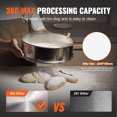 thumbnail image 6 of KFFKFF Electric Sifter Shaker, Stainless Steel, with Dual Mesh 10+60, 45W, for Efficient Flour, Mungbean, and Rice Sifting on Countertops, 6 of 9