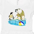 thumbnail image 4 of Inktastic Penguin and Polar Bear Iceberg Beach Bums Girls Baby Dress, 4 of 5