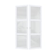 thumbnail image 3 of 48" X 80" Paneled Manufactured Wood and Glass Pivot-French Door With Installation Hardware Kit, 3 of 7
