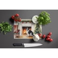 thumbnail image 4 of Karelian Bear Dog Cozy Christmas Glass Cutting Board Large 12 in x 15 in, 4 of 5