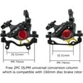 thumbnail image 3 of Zoom HB-100 MTB Line Pulling Hydraulic Disc Brake Calipers Front + Rear, Aluminum Alloy Mountain Bike Hydraulic Disc Brake with is/PM Universal Caliper Adapter for XC Trail, e-Bike, Fat Bike, 3 of 6