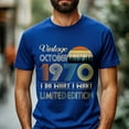 thumbnail image 2 of Vintage October 1970 T-Shirt - Retro Style Birthday Tee for Men - Meaningful Birthday Gift for October Born, 2 of 4