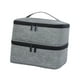 thumbnail image 2 of Bolsa de almacenamiento para esmaltes de uñas, 2 capas, capacidad para 30 botellas, bolsa organizadora para esmaltes de uñas, Gris, 2 of 9