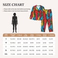 thumbnail image 4 of Balery Colorful Arrow Graffiti Pattern Pattern Pajama Sets for Women Long Sleeve 2 Piece Sleepwear Loungewear Sets Soft PJ's with Pockets Long Sleeve Comfy Pj Sets-XX-Large, 4 of 7