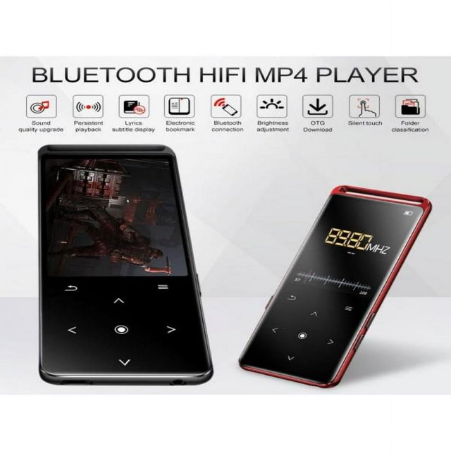 M6 Bluetooth 5.0 Lossless MP3 Player HiFi Portable Audio Player with FM Radio E-Book Voice Recorder for Children Gifts
