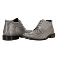 thumbnail image 4 of LIBERTYZENO Mens Ankle Boots Genuine Leather Lizard Print Dress Shoes, Gray, 4 of 8