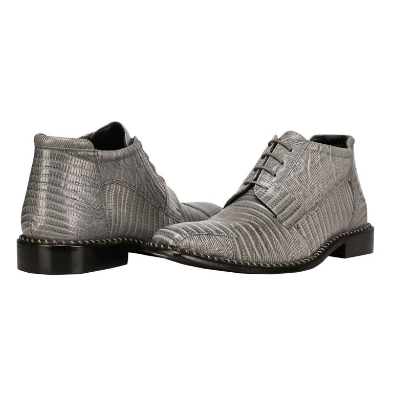 LIBERTYZENO Mens Ankle Boots Genuine Leather Lizard Print  display picture 3