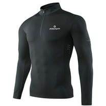 Serengeti Golf's Large black unisex long sleeve collarless shirt