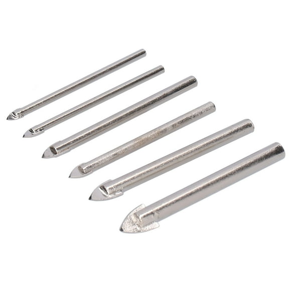 Drill Bit Hole Saw,6Pcs Glass Drill Bit Glass Drill Bit Rhinestone Hole Saw User-Friendly Design