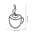 thumbnail image 2 of YFGEFTR Coffee Cup Metal Wall Art Wire Coffee Bar Hanging Decor Cafe Themed Vintage Rustic Metal Sign for Kitchen Restaurant Shop Home Office Accessories, 2 of 2