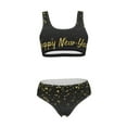 thumbnail image 5 of Kdxio Happy New Year for Womens High Waisted Bikini Top Sports Style Two Piece Bathing Suits, 5 of 5