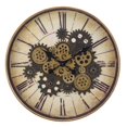 thumbnail image 2 of Monarch Specialties I 9063 - Clocks, 20" Round, Gear Mechanism, Wall Clock, Brown, Transitional, 2 of 4