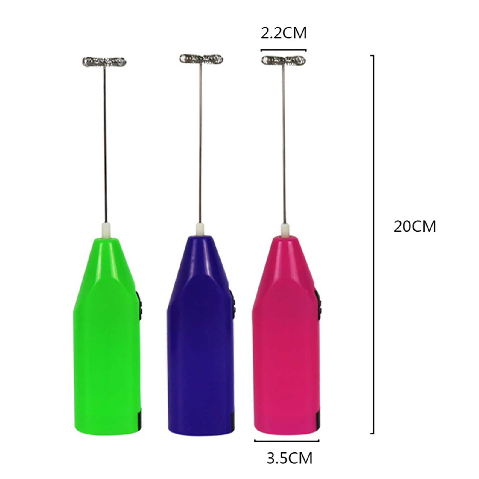 SPRING PARK Milk Coffee Frother Handheld Battery Operated Electric Frothing Wand Foam Maker For Latte, Cappuccino, Hot Chocolate, Frappe, Durable Drink Mixer