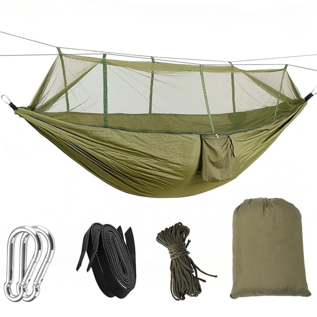 Hamaca de Camping Wind Tour con Mosquitero Verde