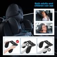 thumbnail image 4 of Almohadas para Coche, (Negro) Reposacabezas De Coche Retráctil Y Desmontable, Soporte para El Cuello Ajustable De 180 ° Reposacabezas Lateral del Asiento para Dormir, Adecuado para Niños Adultos Repos, 4 of 5