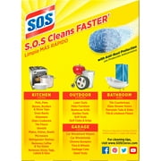 S.O.S Steel Wool Dish Scrubber Pads, 18 Pack