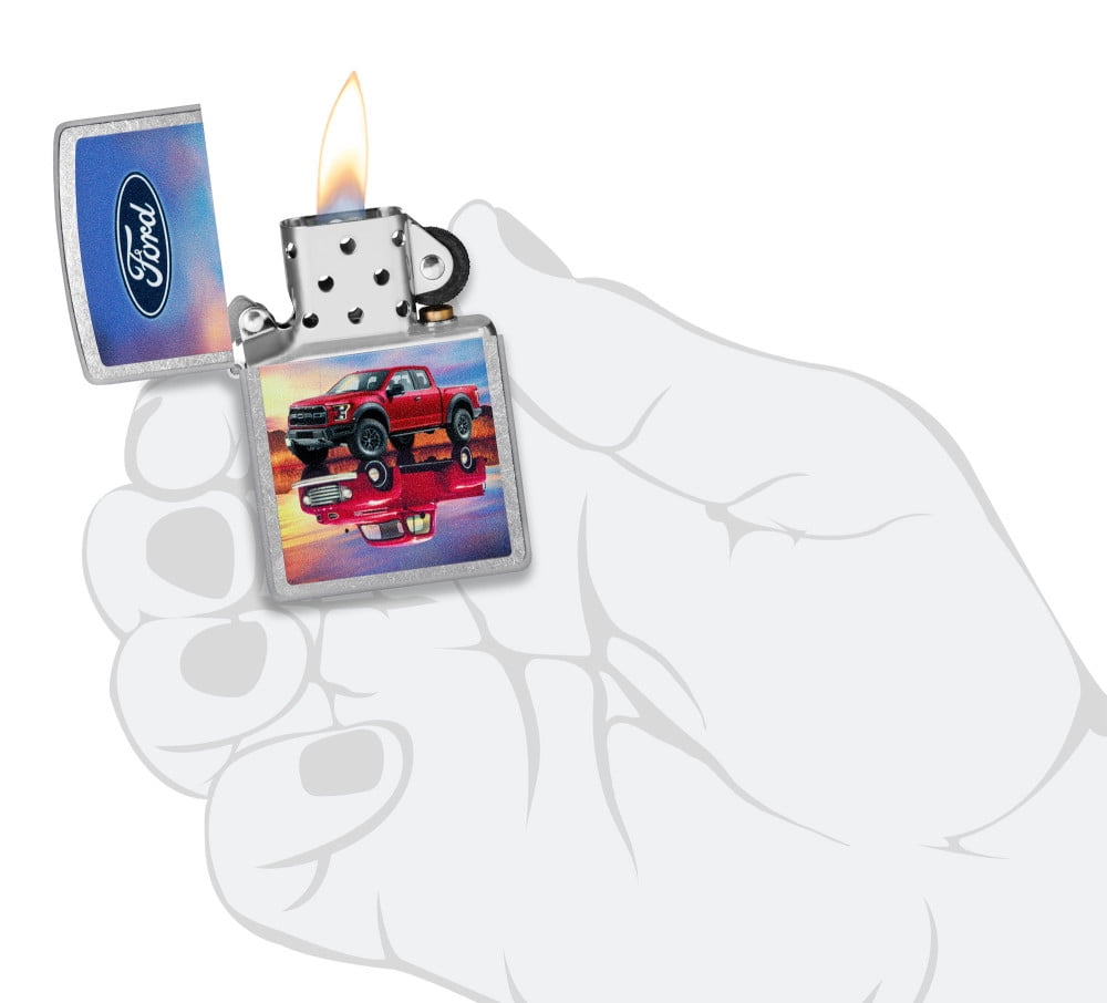 Zippo Ford F-Series Design Street Chrome Pocket Lighter