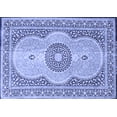 thumbnail image 1 of Ahgly Company Indoor Rectangle Medallion Blue Traditional Area Rugs, 4' x 6', 1 of 4