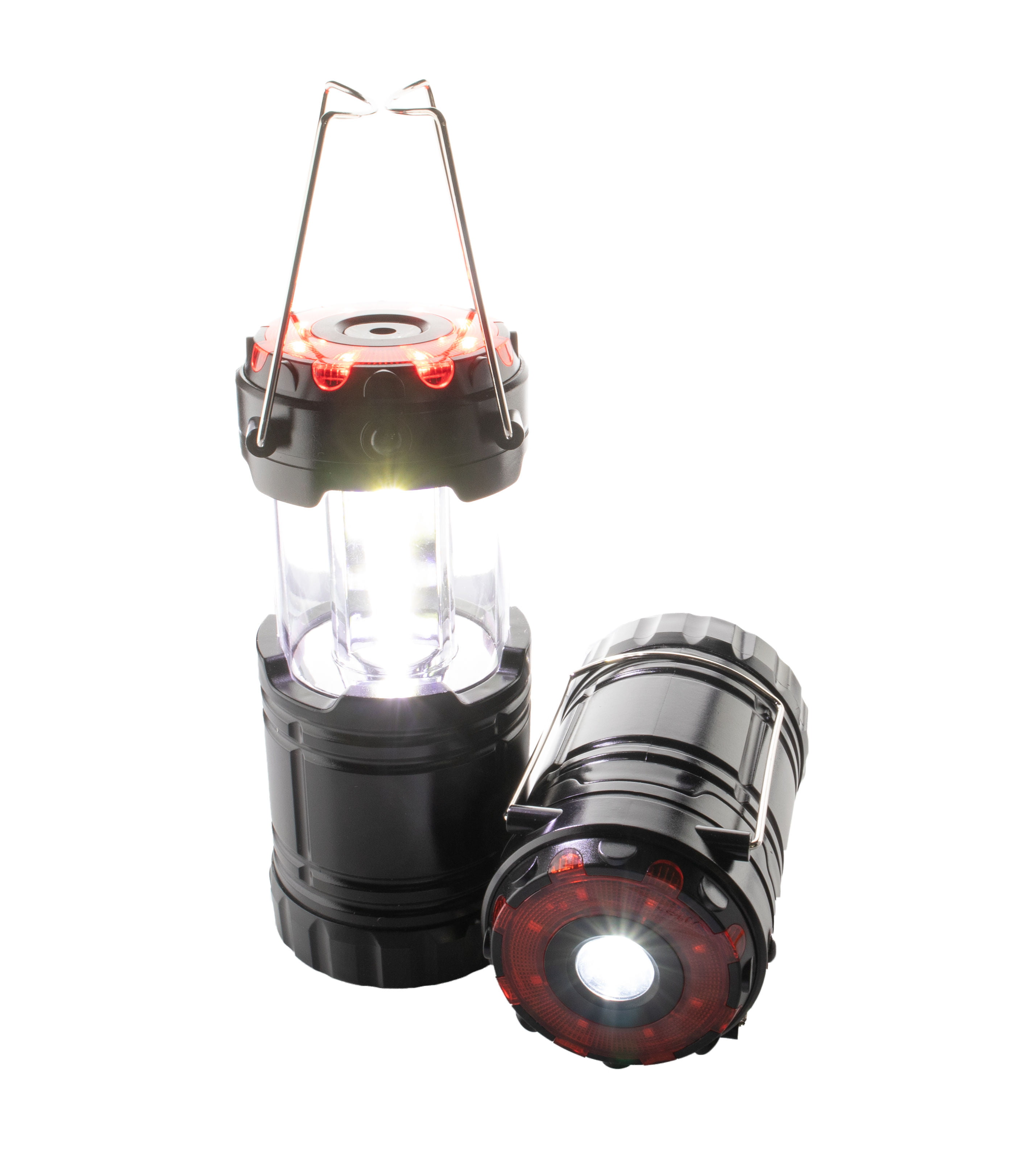 Foldable COB LED Camping Light USB Rechargeable Flashlight Lantern Tent Lamp Red