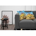 thumbnail image 3 of Ambesonne Landscape Throw Pillow Cover 2 Pack, Blooming Mountain, 20", Orange and Brown, 3 of 5