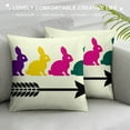 thumbnail image 3 of Shiartex  Easter Pillow Covers Easter Decorations for Home Bunny Trail Easter Pillows Decorative Spring Throw Pillows Cushion Covers Farmhouse Easter Decor, 3 of 5