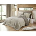 thumbnail image 2 of Reversible Natural Crinkle Fabric Ultra Soft Solid Duvet Cover Set - Beautiful Button Closure, 2 of 3