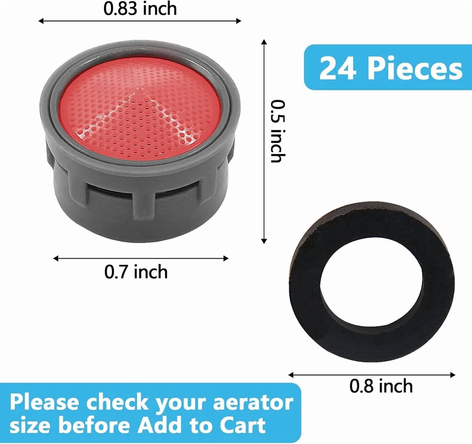 CRESTIN- 20 Pack Faucet Aerator, Faucet Flow Restrictor With Washers Replacement Parts In