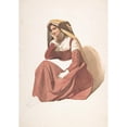 thumbnail image 2 of Pierre Louis Dubourcq 14x18 Gold Ornate Wood Frame and Double Matted Museum Art Print Titled - Seated Italian Peasant Woman (Mid-19th Century), 2 of 4