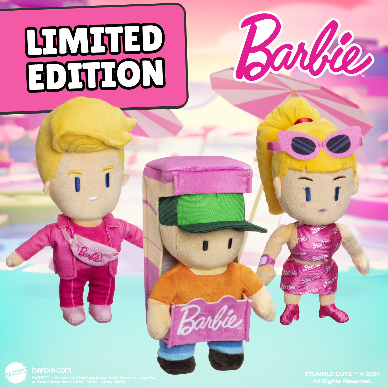 Stumble Guys x Barbie Huggable Plush