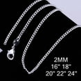 thumbnail image 4 of Prettyui 2MM Punk Style Unisex Link Necklaces Fashion Necklace 16-24 Inch For Gift Product, 4 of 6