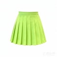 thumbnail image 4 of Fozruso School Uniform Pleated Skirt For Girls, Summer A Line Skirt Tennis Skirts with Elastic Waist(Green), 4 of 6