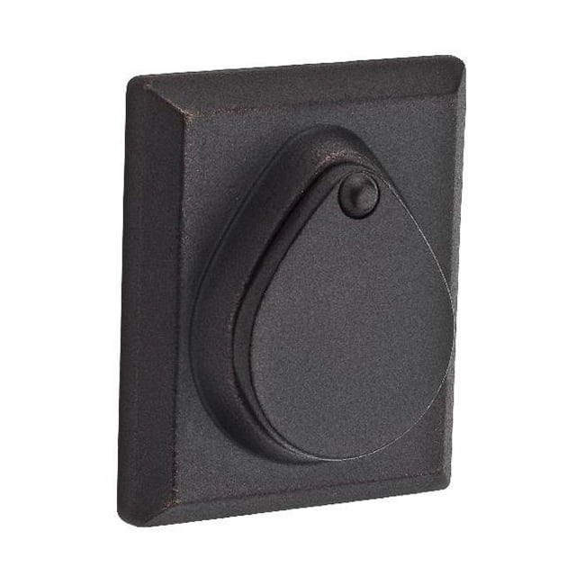 Baldwin DC.RSD.481 Double Cylinder Rustic Square Deadbolt Dark Bronze