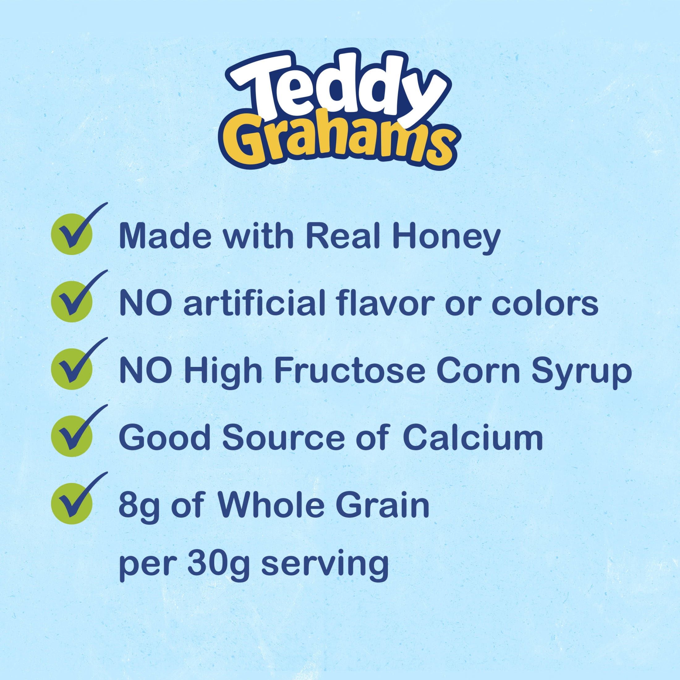 TEDDY GRAHAMS Honey Graham Snacks, 12 Kids Snack Packs